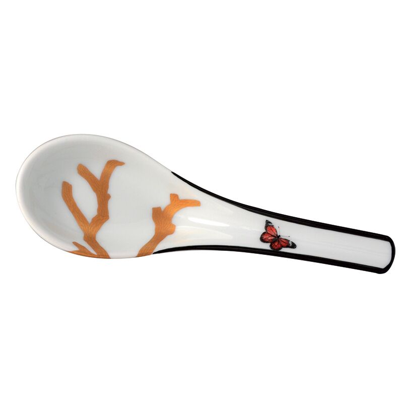 Cucchiaio cinese in porcellana BERNARDAUD Aux Oiseaux