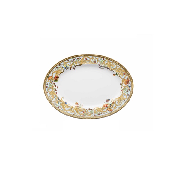 Piatto ovale da portata in porcellana ROSENTHAL MEETS VERSACE Le jardin de Versace
